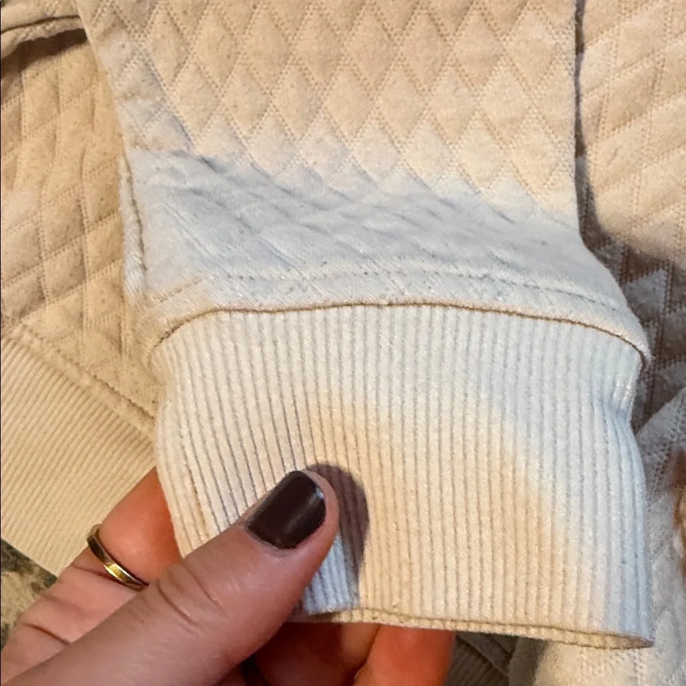 Quilted Cream Jogger Set - Picture 2 of 7